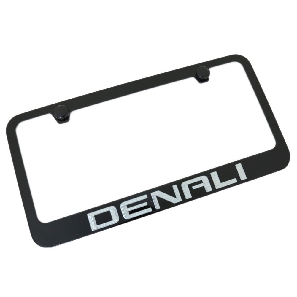GMC Denali License Plate Frame - Black-SR1 Performance