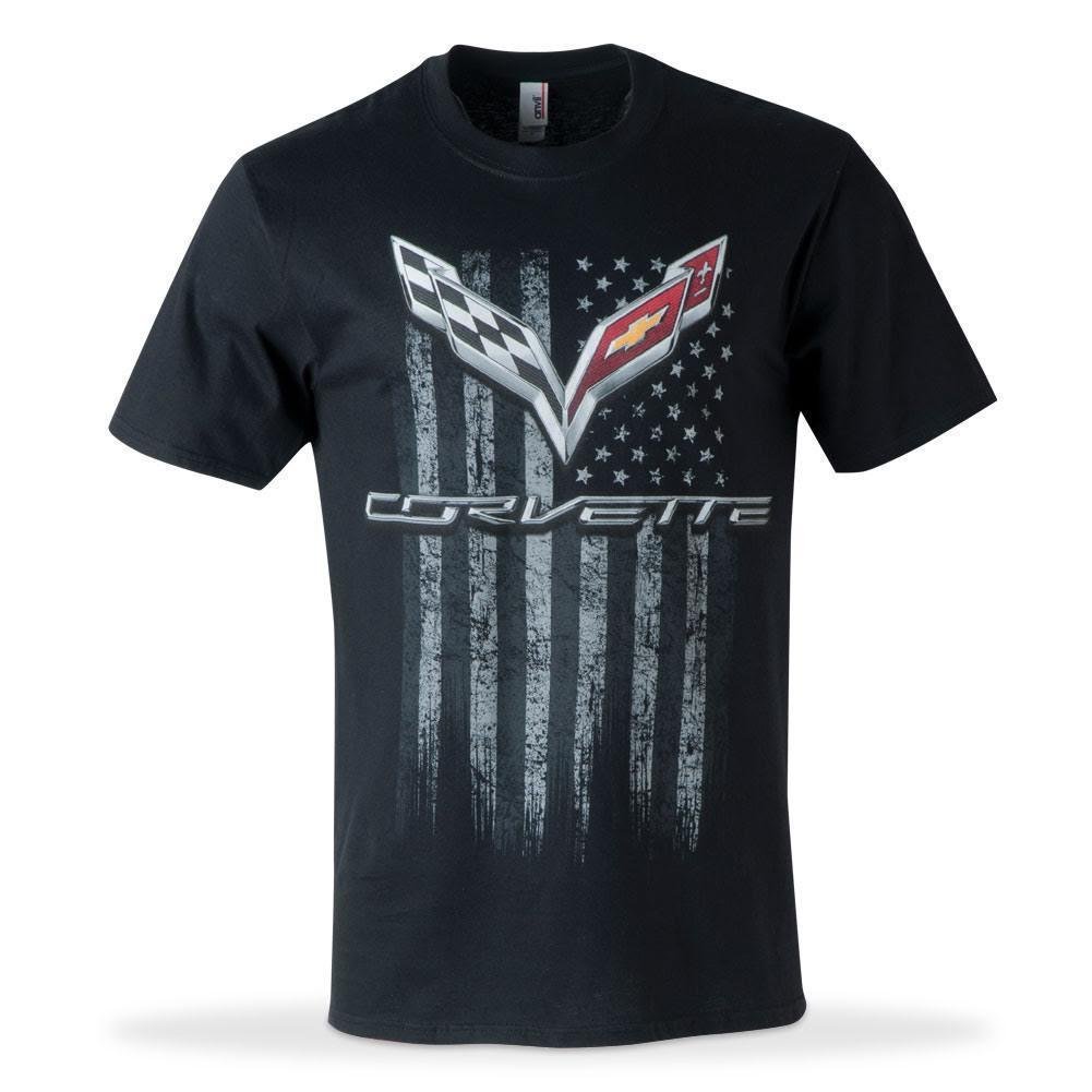 C7 Corvette American Legacy Men's T-shirt / Black-SR1 Performance