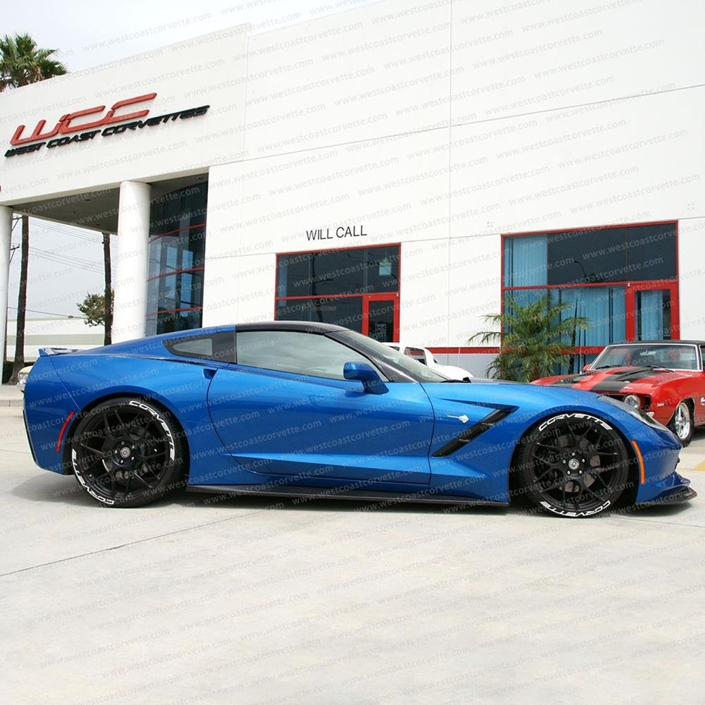 West Coast Corvette C7 Corvette Tire Stickers - Permanent 1" (Z06)-SR1 Performance