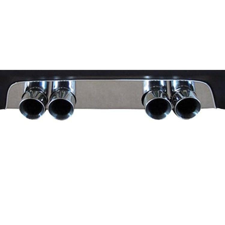 Corvette Exhaust Port Filler Panel - Polished Stainless Steel for Standard Exhaust : C6-SR1 Performance