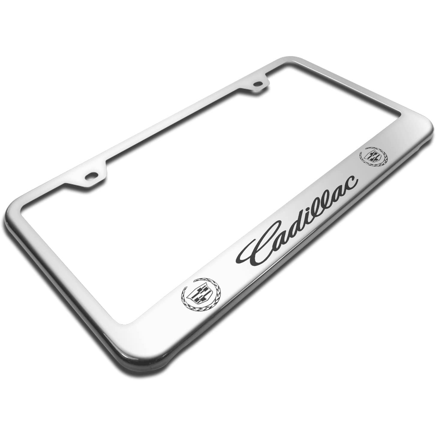 Cadillac Laser Etched License Plate Frame - Stainless Steel-SR1 Performance