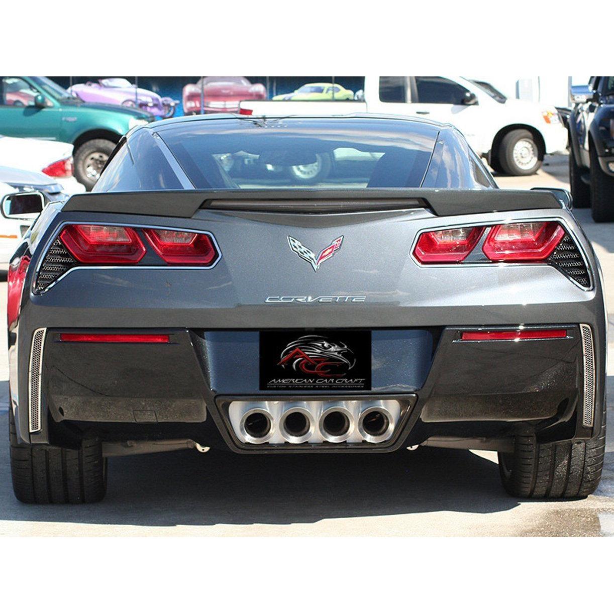 2014-2017 C7 Corvette Stingray - 2Pc Polished Tail Light Trim Ring-SR1 Performance