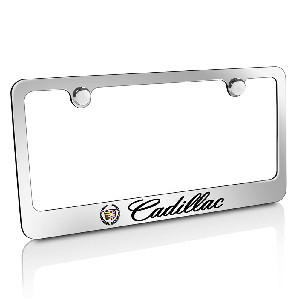 Cadillac License Plate Frame - Chrome-SR1 Performance