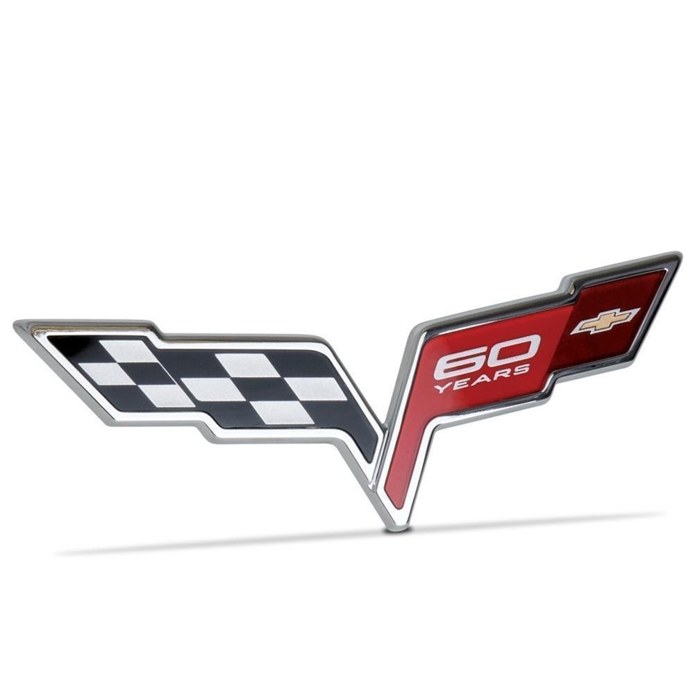 Corvette GM Rear Deck Lid 60th Anniversary Emblem : 2005-2013 C6-SR1 Performance