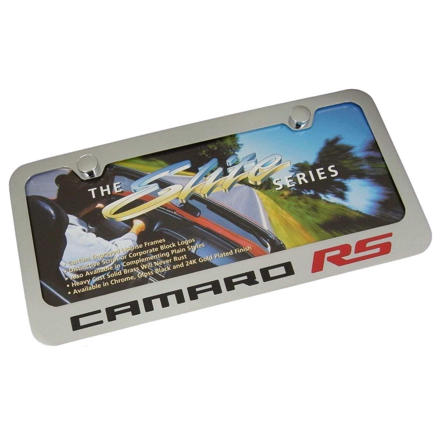 Camaro RS License Plate Frame - Chrome-SR1 Performance