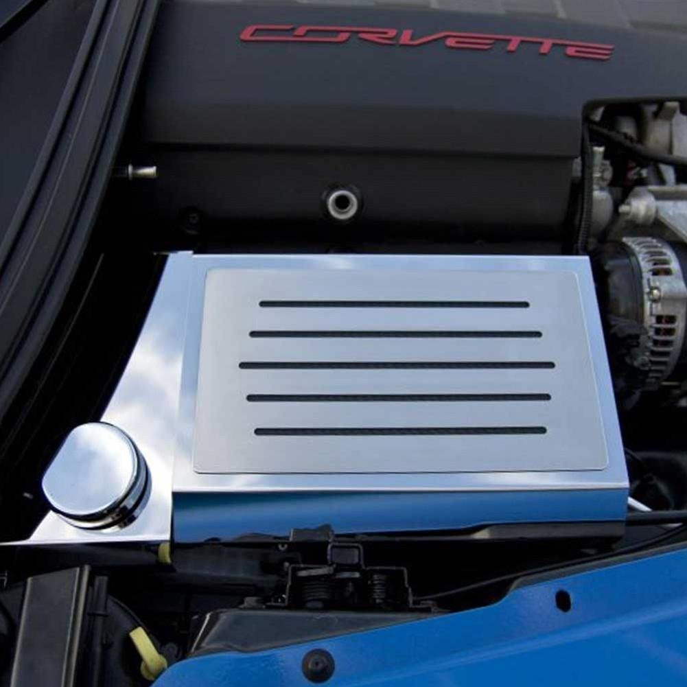 C7 Corvette Stingray Fuse Box Cover Polished - Slotted-SR1 Performance