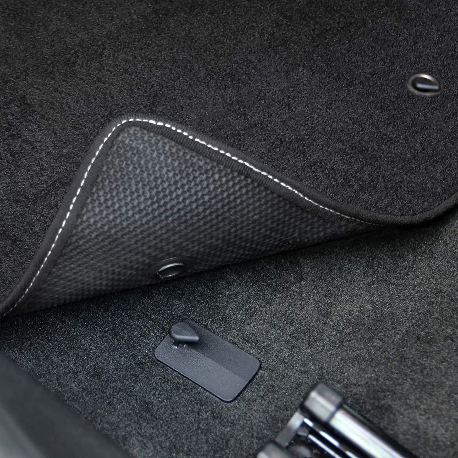 C6 Corvette Lloyd Mats Floor Mats - Black with Silver Logo - 2007.5-2013.5-SR1 Performance