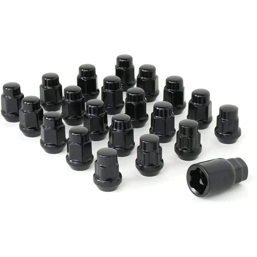 2013-2023 Dodge Durango Bulge Acorn Lug Nuts & Wheel Locks Kit - Black-SR1 Performance