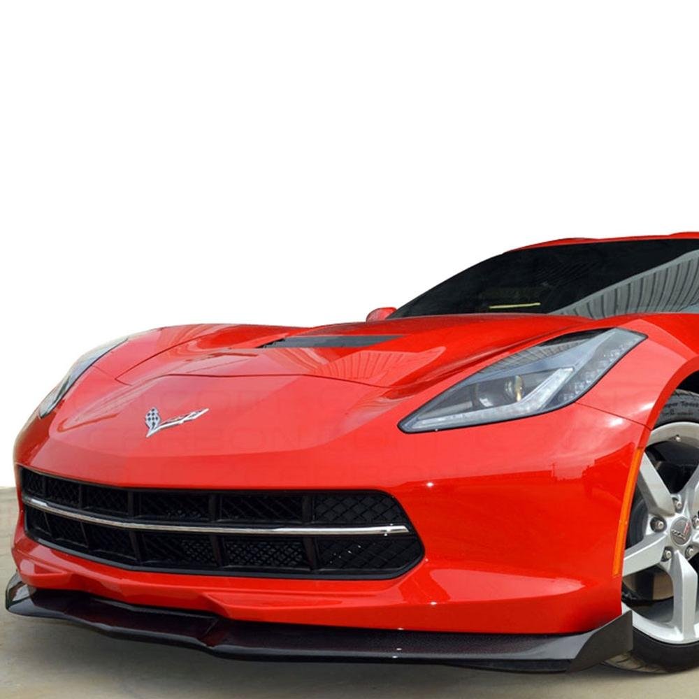 C7 Corvette Stingray GTX Front Splitter - Carbon Fiber-SR1 Performance