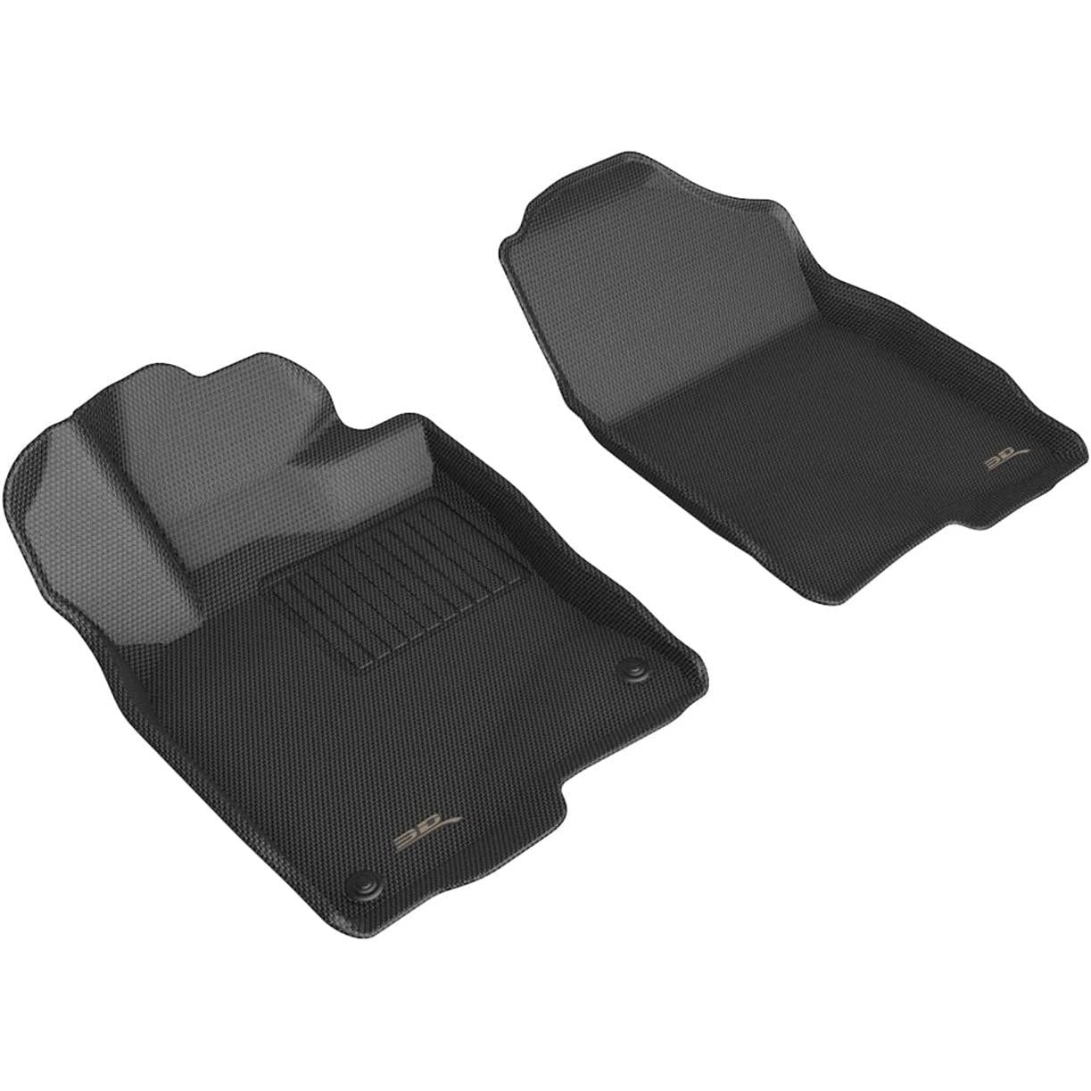 3D MAXpider Custom Fit Kagu Floor Mat (Black) for 2022 Honda Civic - Front Row-SR1 Performance