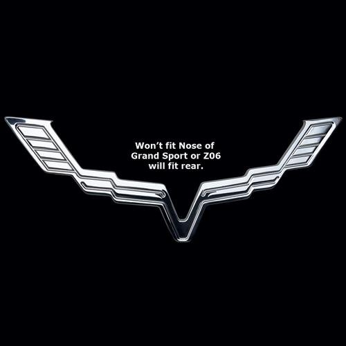 Corvette Billet Emblem Bezels : 2005-2013 C6,Z06,ZR1 and Grand Sport Single (1 pc)-SR1 Performance