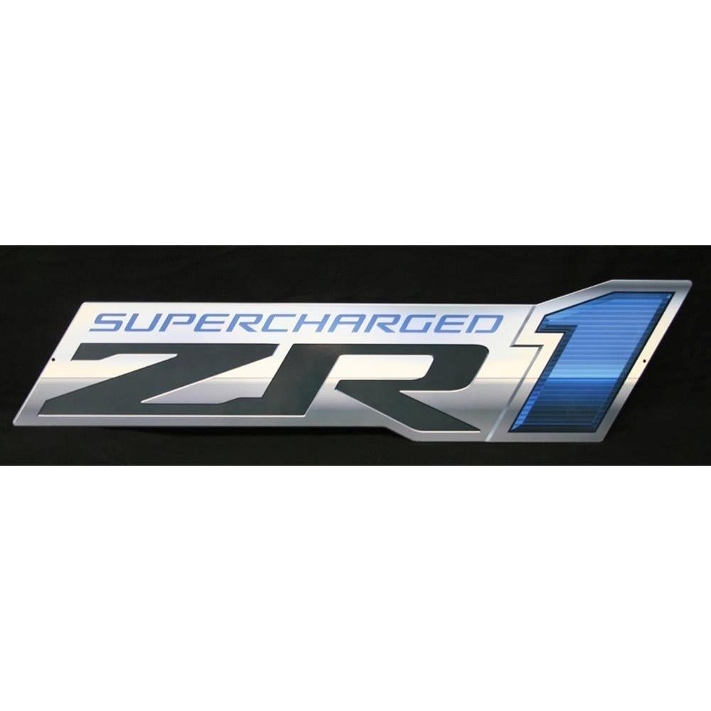 ZR1 Supercharged Corvette Metal Sign - 34" x 8"-SR1 Performance