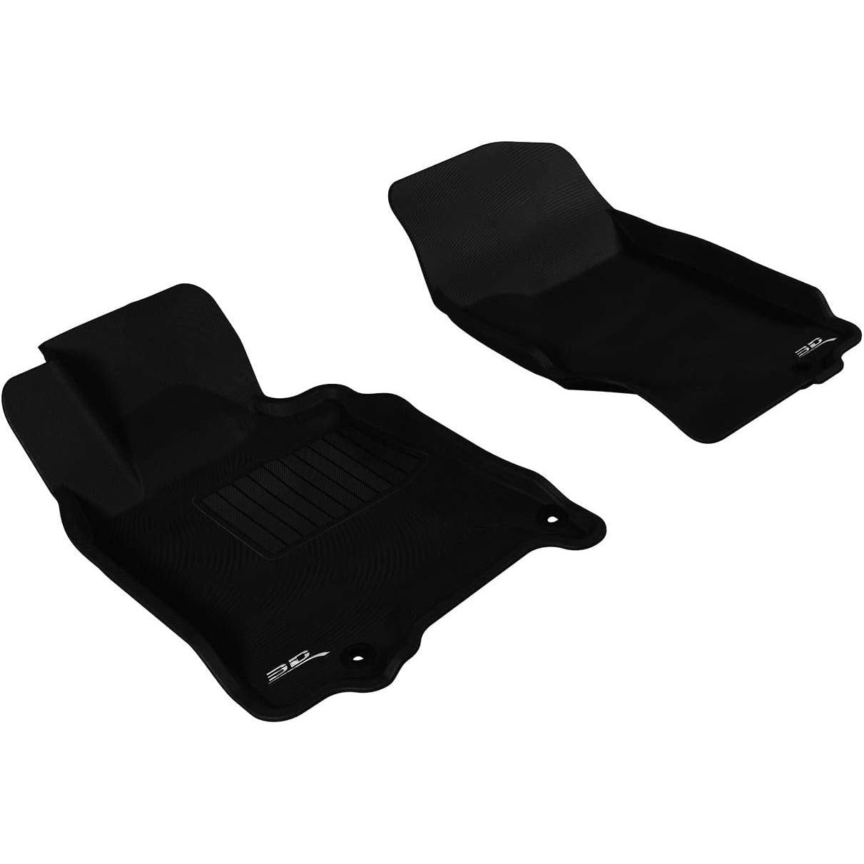 3D MAXpider L1IN00611509 Front Row Custom Fit All-Weather Floor Mat for Select Infiniti G35/G37 Models - Kagu Rubber (Black)-SR1 Performance