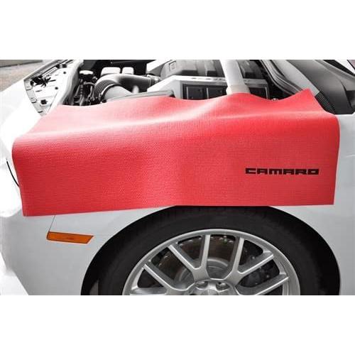 SR1 Performance Camaro Fender Mat - Red with Black Script-SR1 Performance