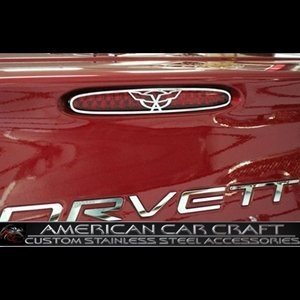 Corvette Third Brake Light with C5 Logo - Polished Stainless Steel : C5 & Z06-SR1 Performance