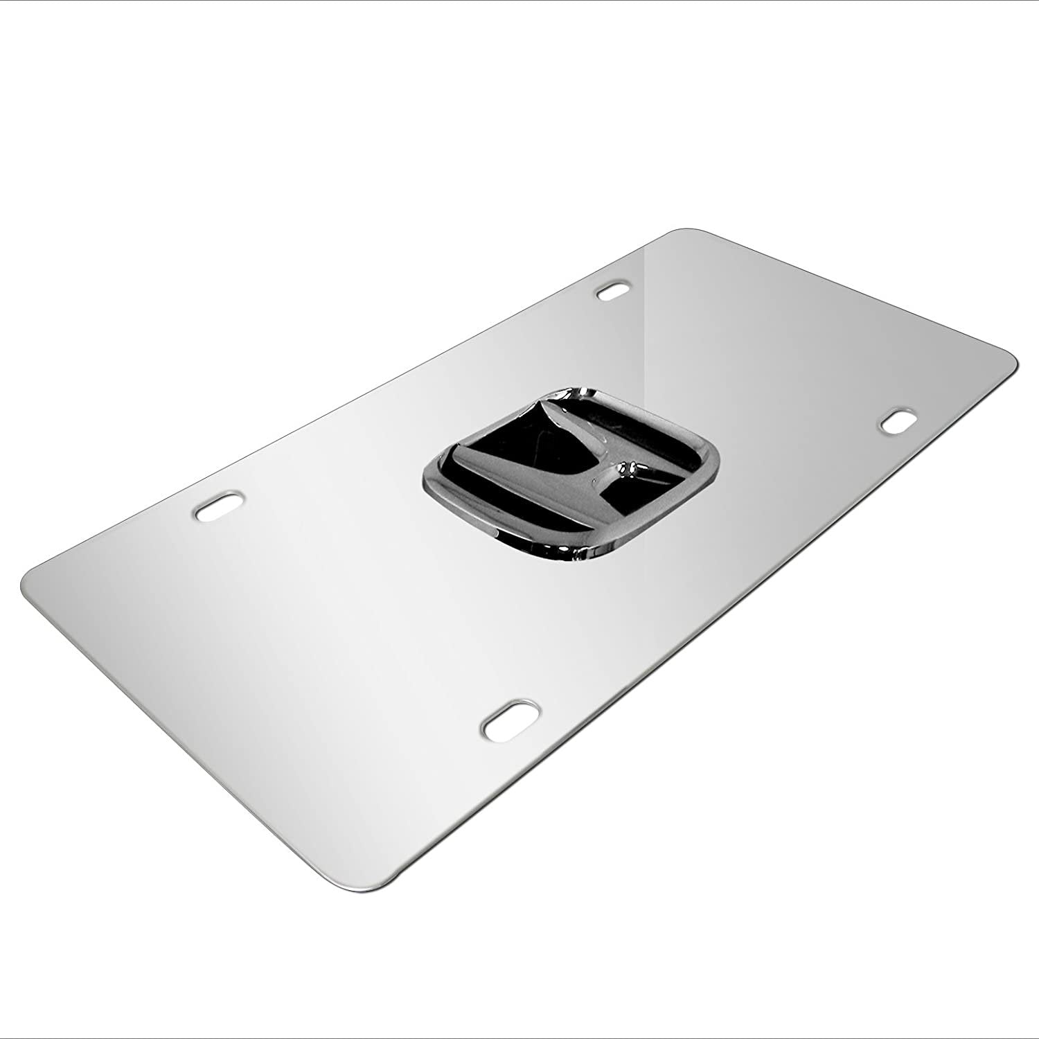 Honda Stainless Steel License Plate with 3D Chrome Logo-SR1 Performance