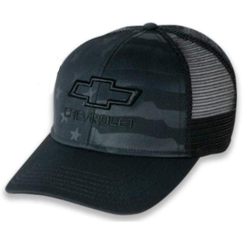 West Coast Corvette Bowtie Stars and Stripes Hat - Black-SR1 Performance