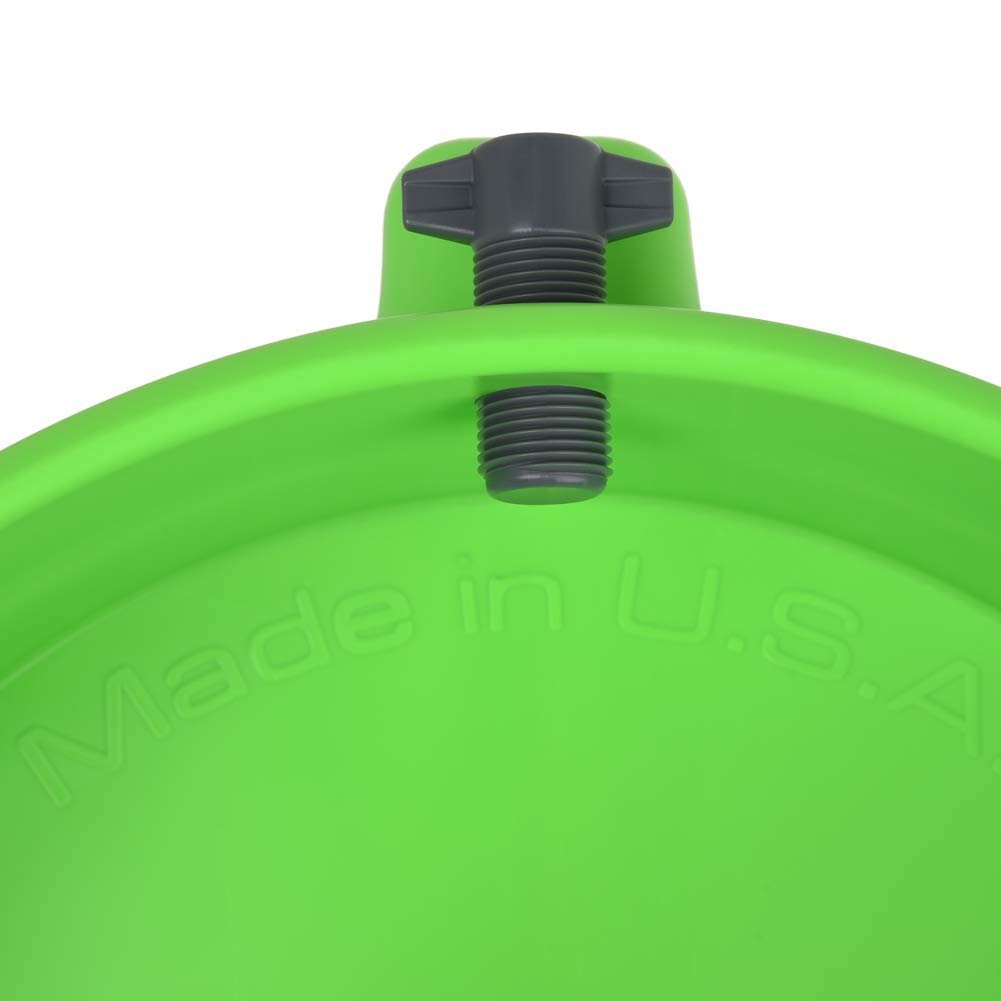 Liquid X Dual Bucket Wash System with Lime Green Dollies - 3" Gray Casters-SR1 Performance