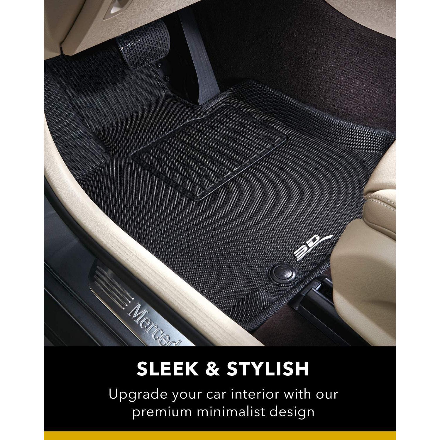 2021-2022 Tesla Model Y 3D MAXpider All-Weather Floor Mats Custom Fit - Black-SR1 Performance