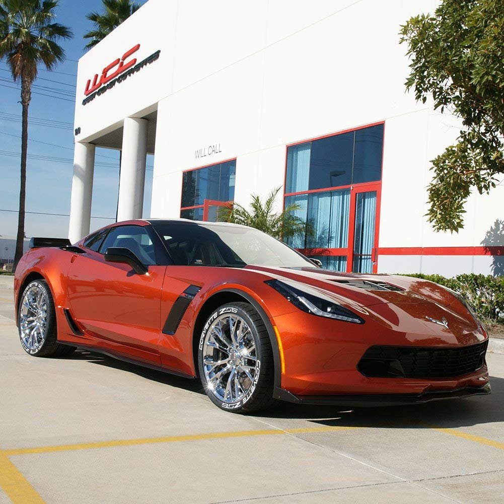 West Coast Corvette C7 Corvette Tire Stickers - Permanent 1" (Z06)-SR1 Performance