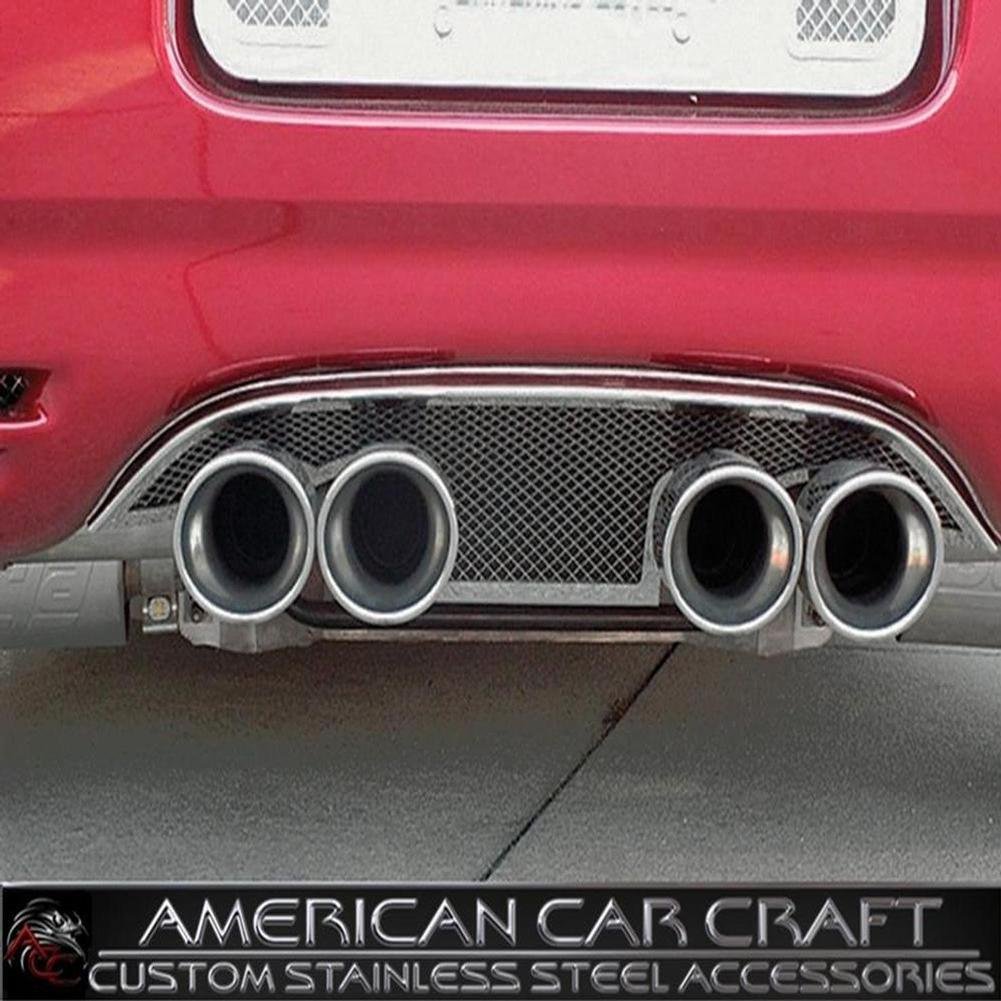 Corvette Exhaust Port Filler Panel - Laser Mesh Stainless Steel : 1997-2004 C5-SR1 Performance