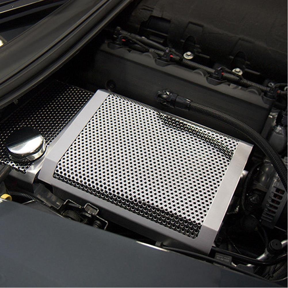C7 Corvette Stingray Fuse Box Cover Polished - Perforated-SR1 Performance