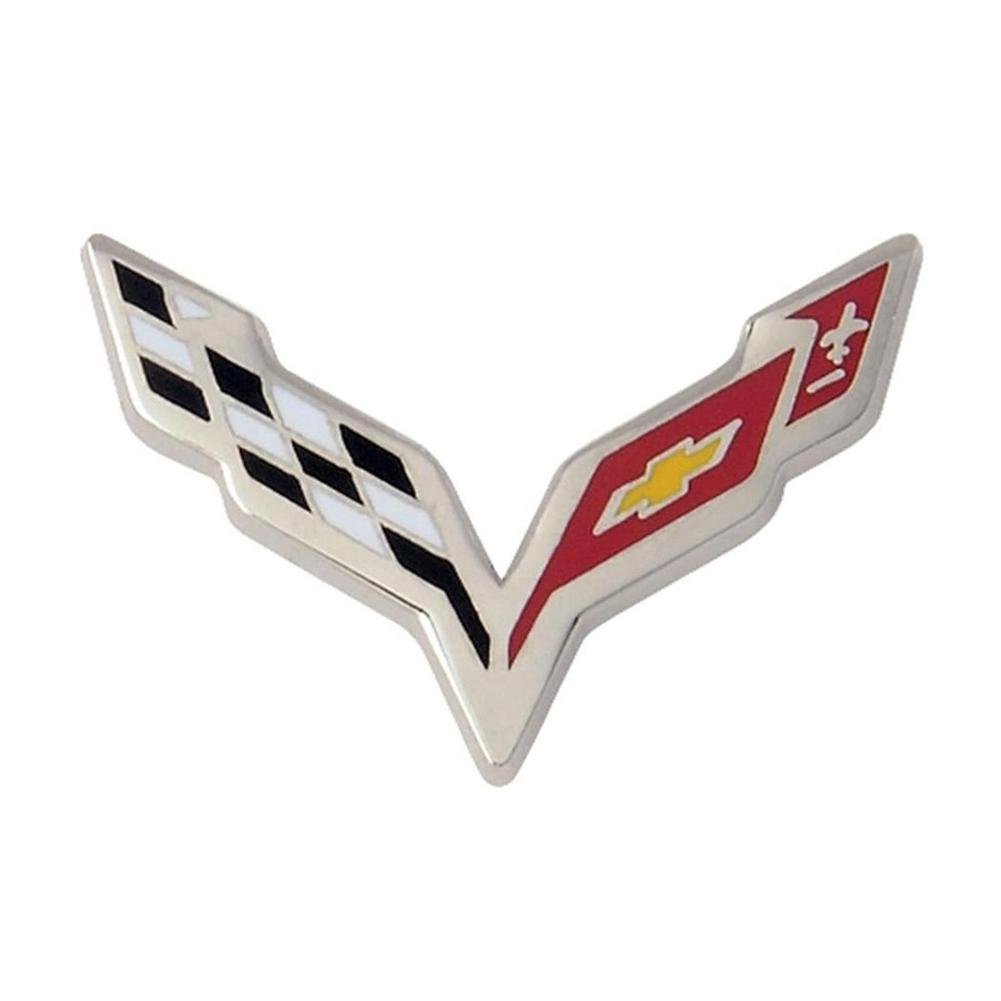 C7 Corvette Stingray Lapel Pin : Crossed Flags-SR1 Performance