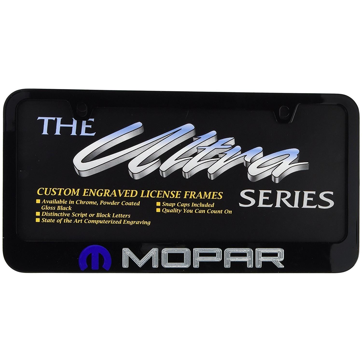 Mopar License Plate Frame - Black-SR1 Performance
