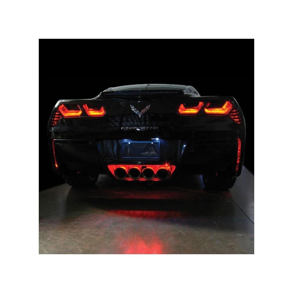 Corvette Rear Fascia/Exhaust LED Lighting Kit - RGB Bluetooth : C7 Stingray, Z51-SR1 Performance