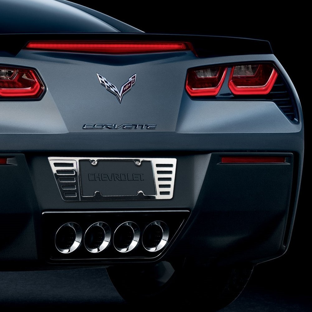 C5, C6, C7 Corvette Billet Aluminum License Plate Frame - Chrome-SR1 Performance