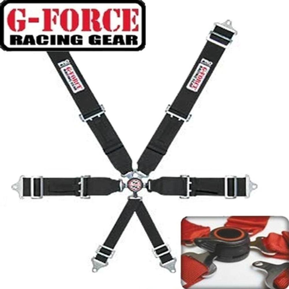 Shoulder Harness Cam Lock G-Force Racing - 6 Point : Black-SR1 Performance