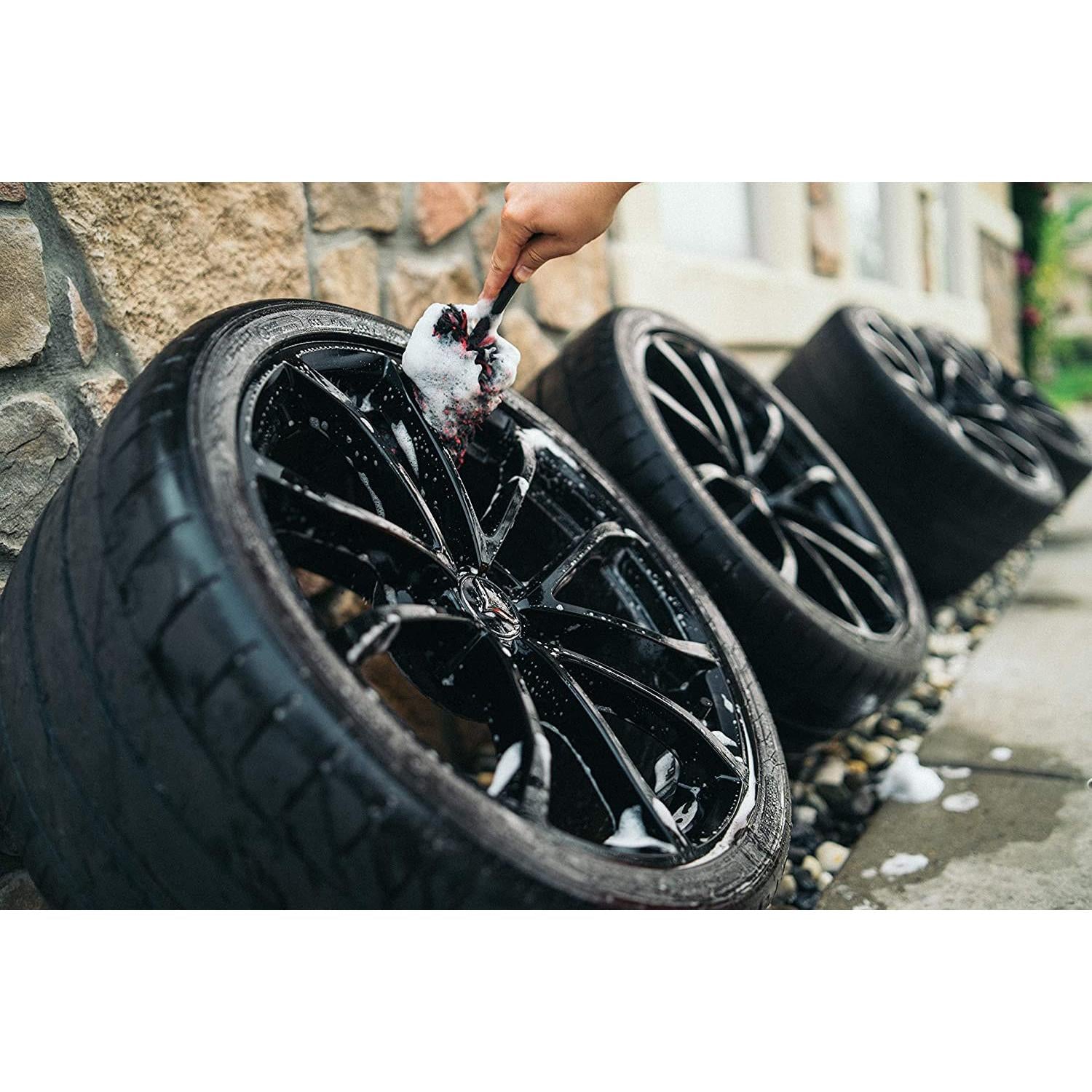 Liquid X Original Wheel Woolies Brushes 3 Piece Kit - Black-SR1 Performance