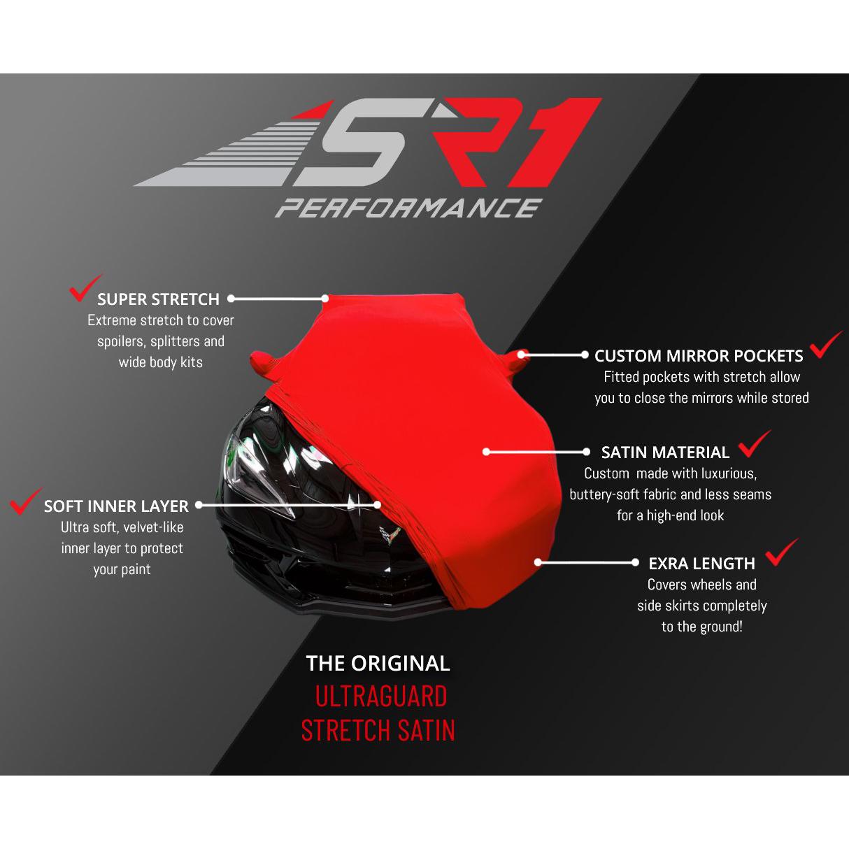 C5 Corvette Ultraguard Stretch Satin Indoor Car Cover : Sport Series-SR1 Performance