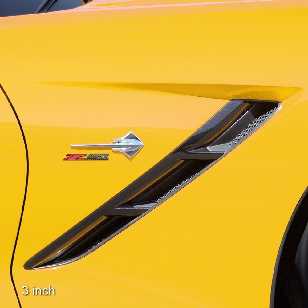 C7, C8 Corvette Z51 Badge Emblem - Domed - Carbon Fiber Look-SR1 Performance