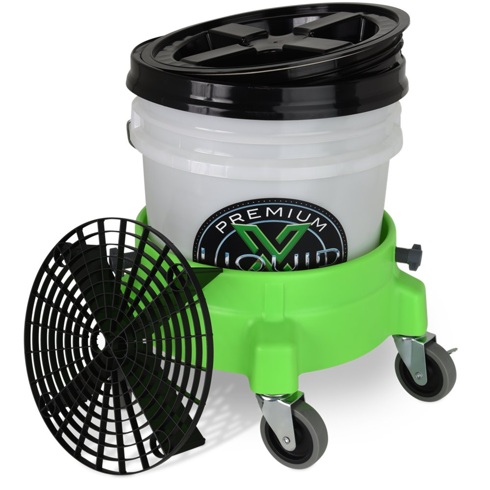Liquid X Complete Bucket Kit with Dolly - 3" Gray Casters-SR1 Performance
