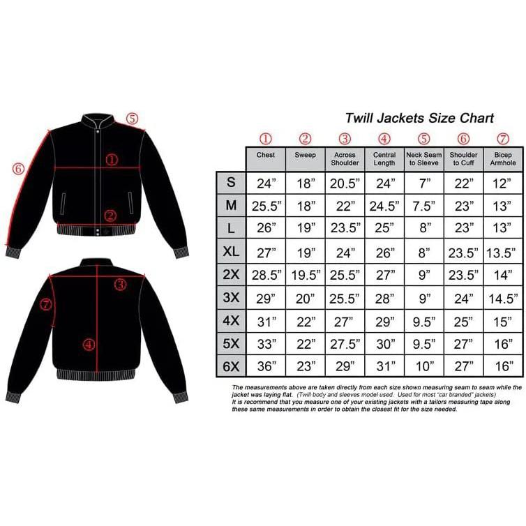 SR1 Performance C7 Corvette Embroidered Jacket - Classic Twill Racing Style Snap Up Design - Black-SR1 Performance