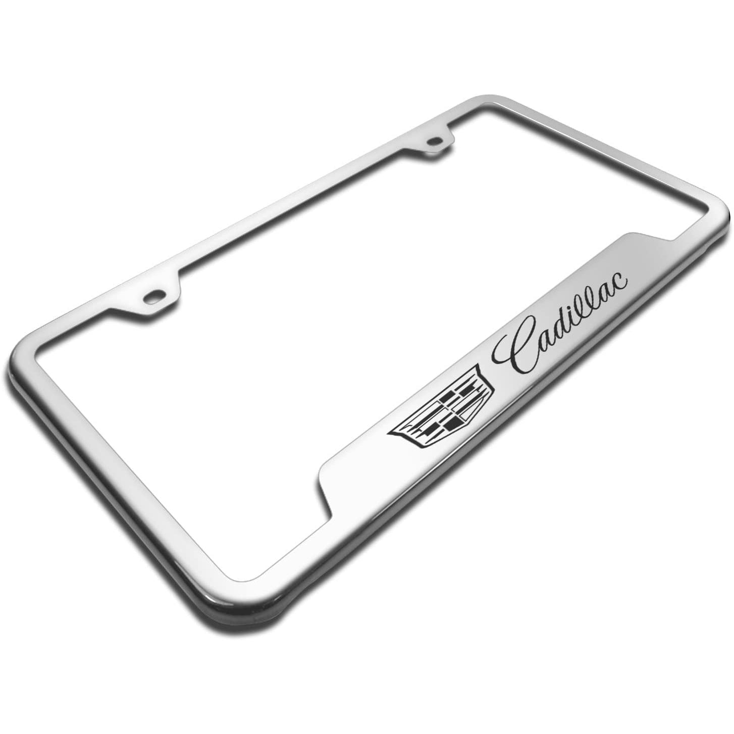 Cadillac Laser Etched Mirrored Cut-Out License Plate Frame-SR1 Performance