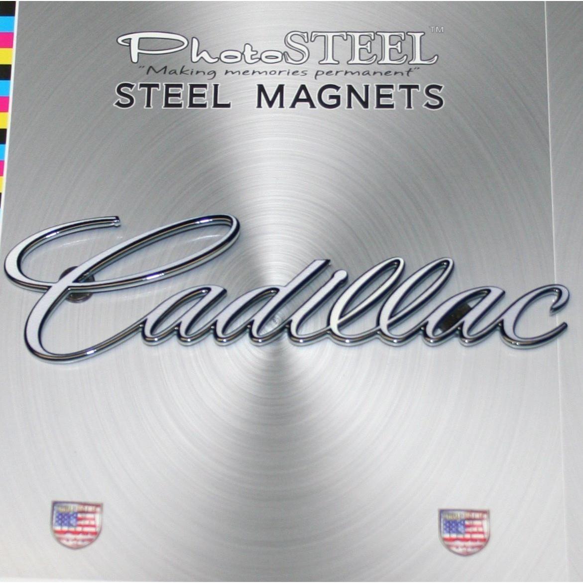 Cadillac Script Metal Emblem Magnet Emblem 6" x 1.5"-SR1 Performance