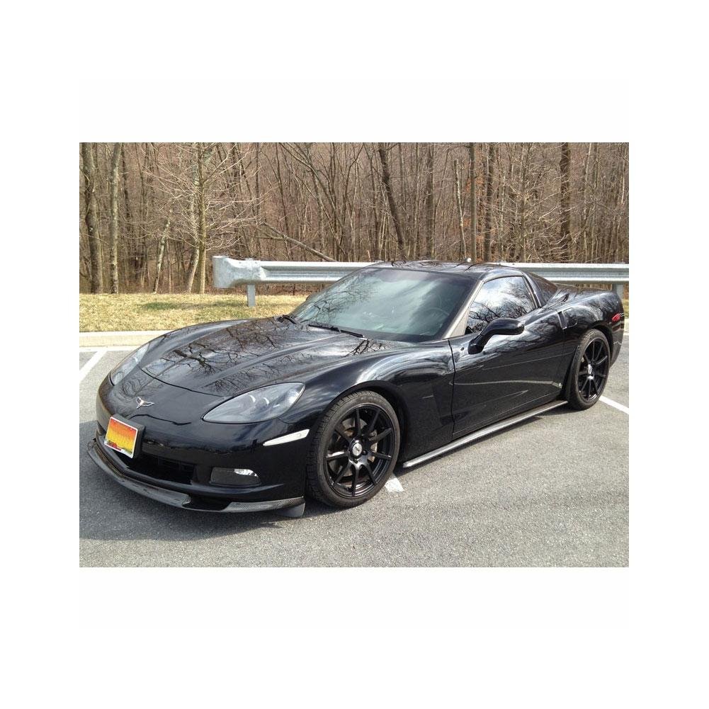Corvette Side Skirt & Mud Flaps Carbon Fiber : 2006-2013 Z06, Grand Sport, ZR1-SR1 Performance