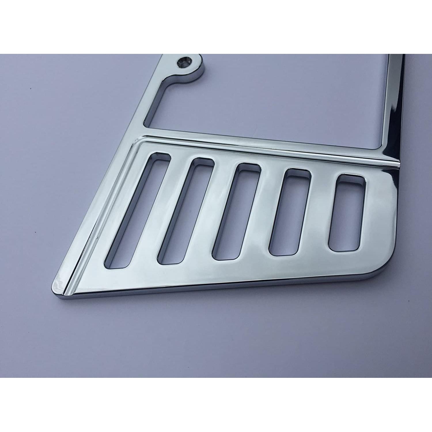 C5, C6, C7 Corvette Billet Aluminum License Plate Frame - Chrome-SR1 Performance