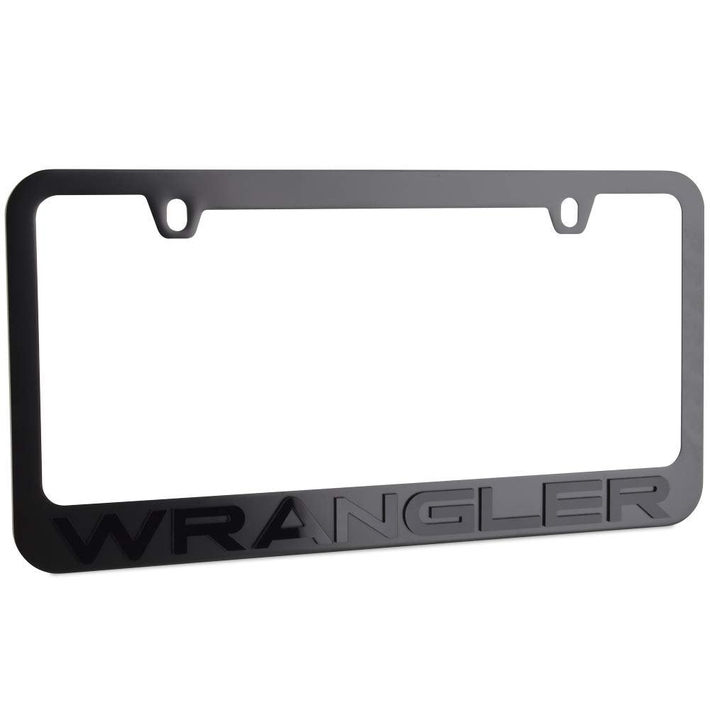 Jeep Wrangler Stealth Blackout License Plate Frame-SR1 Performance