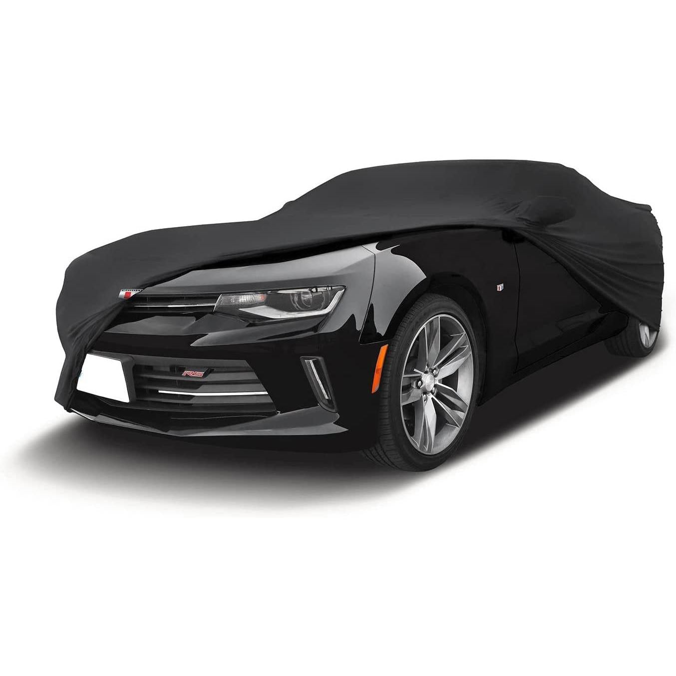 MODA Stretch Black Indoor Car Cover 2016-Present Camaro Car Cover with Bag and Logo-SR1 Performance