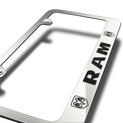 Dodge Ram License Plate Frame - Chrome-SR1 Performance