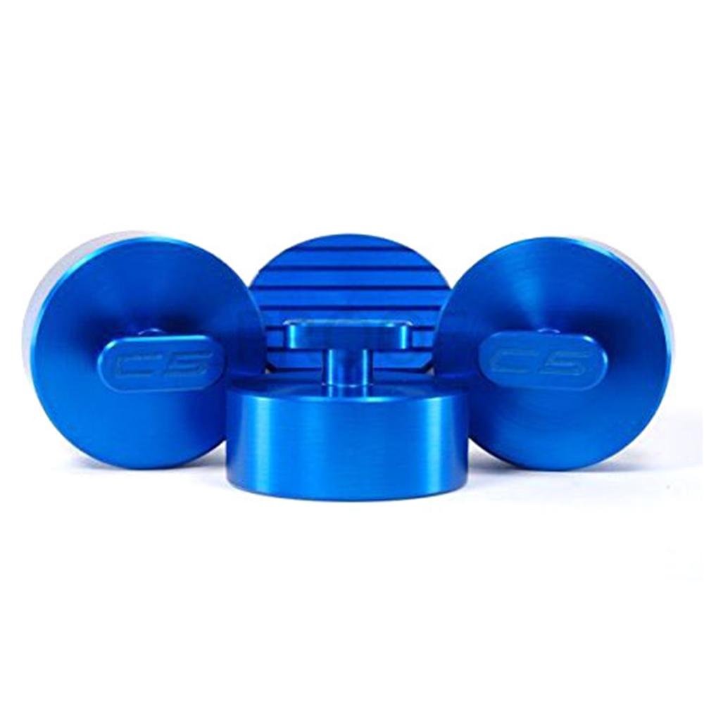 West Coast Corvette C6 Corvette Jacking Pad Set (4) - Anti-Slip Aluminum (Red)-SR1 Performance