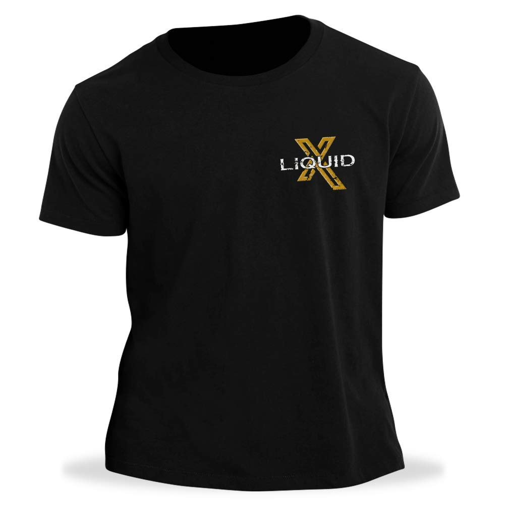 Liquid X Rustic Label Men's T-Shirt - Black
