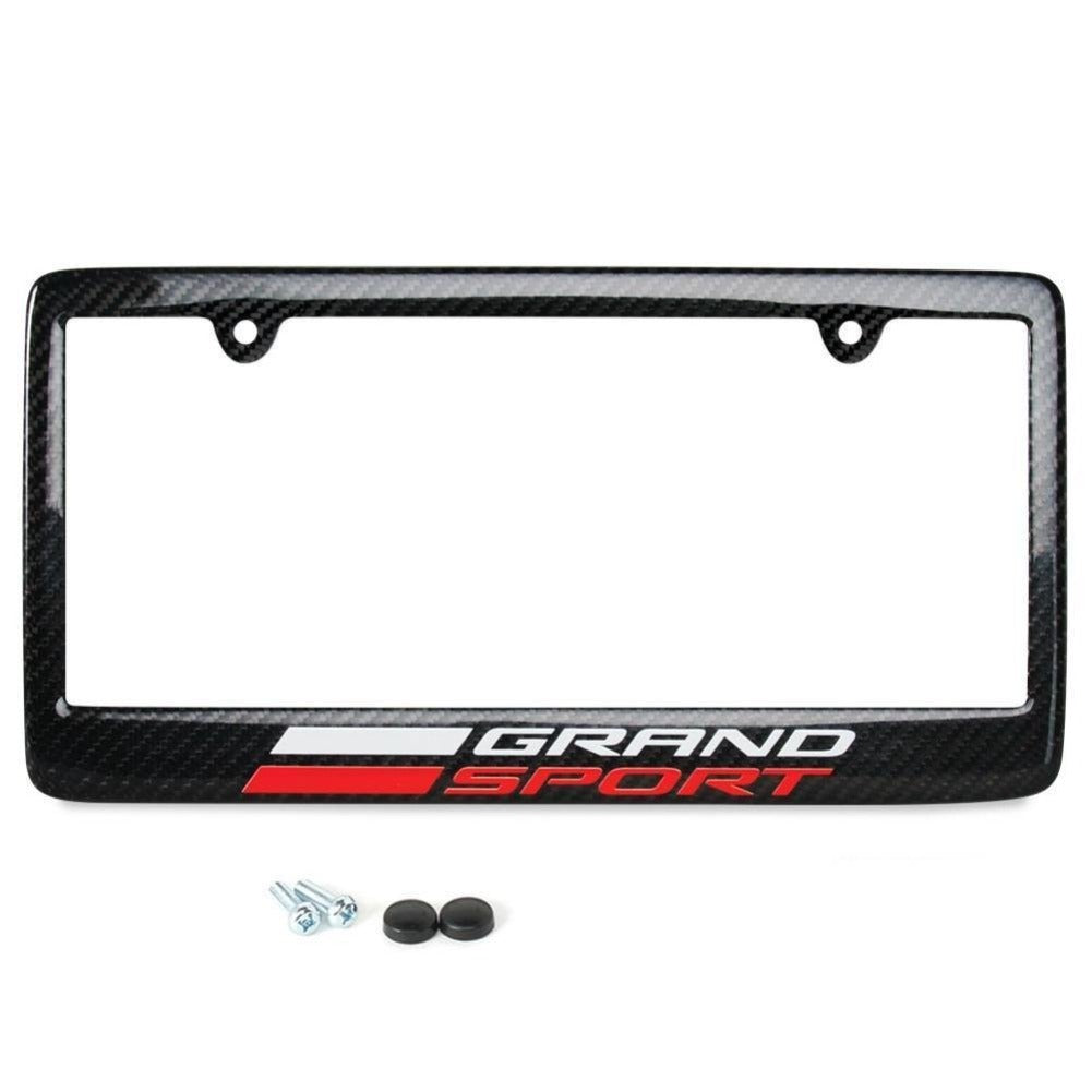 C7 Corvette Grand Sport Carbon Fiber License Plate Frame-SR1 Performance