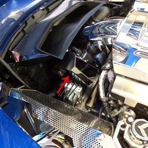 C7 Corvette Stingray Air Capacitor Cover Polished/Brushed-SR1 Performance