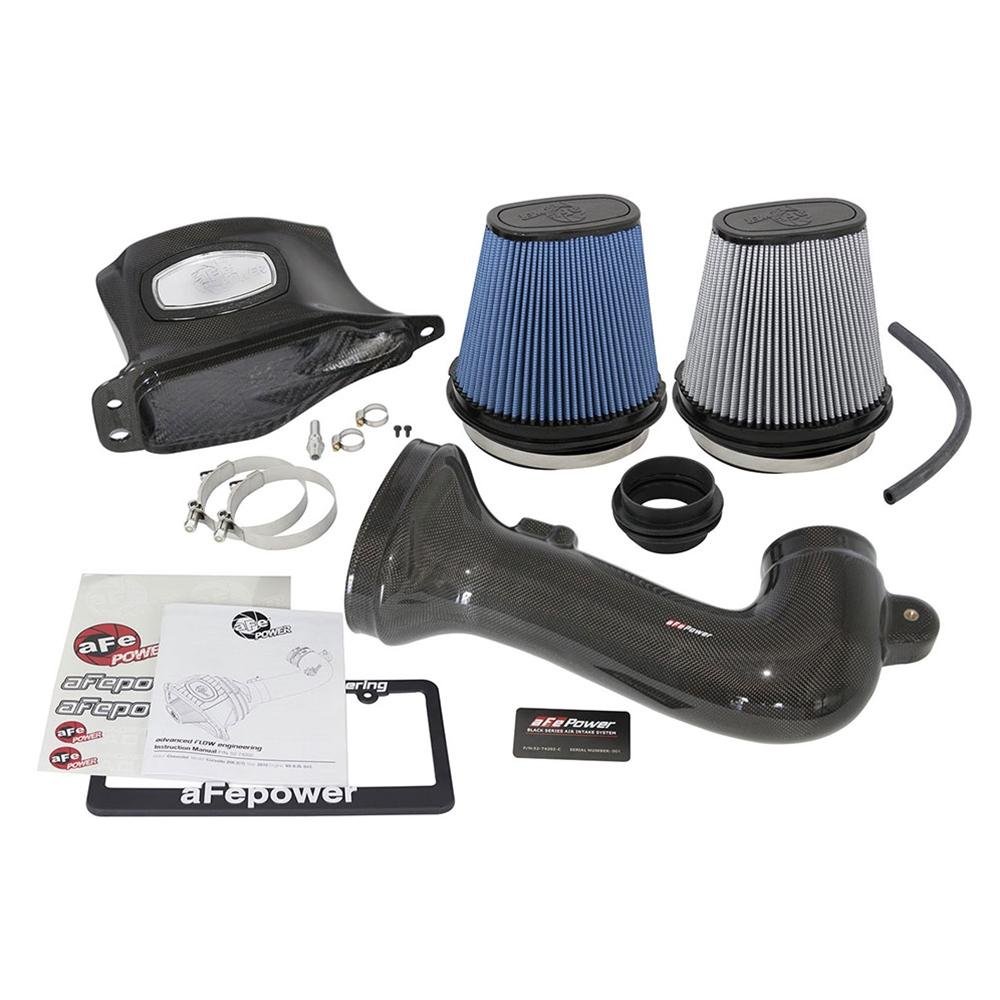 C7 Z06 Corvette Cold Air Intake System aFe Black Series Momentum Carbon Fiber-SR1 Performance