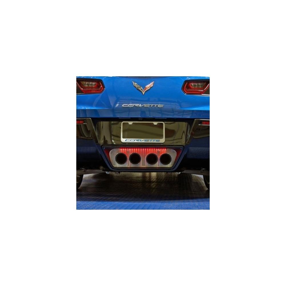 C7 Corvette Stingray Perforated Exhaust Port Filler Panel-SR1 Performance