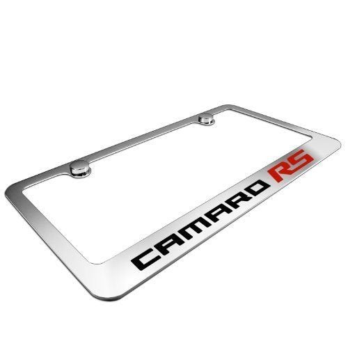 Camaro RS License Plate Frame - Chrome-SR1 Performance